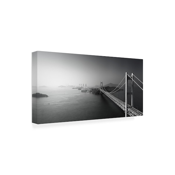 Dr. Akira TAKAUE 'Bird View Of Great Seto Bridge' Canvas Art,24x47